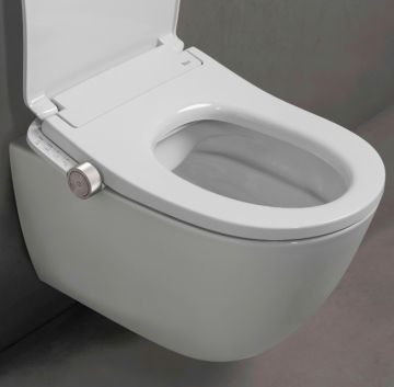 ONA In-Wash стенна тоалетна с електронно биде и капак с плавно падане с подгряване