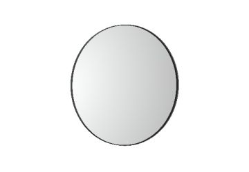 ROCA LUNA Кръгло огледало с амбиентно LED с рамка за баня  80 см