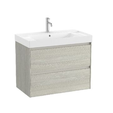 ROCA ONA 80 Мебел Unik с две чекмеджета и умивалник Светъл Дъб 