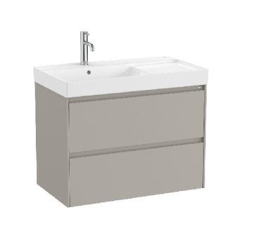 ROCA ONA 80 Мебел Unik с две чекмеджета и умивалник Sand Grey 