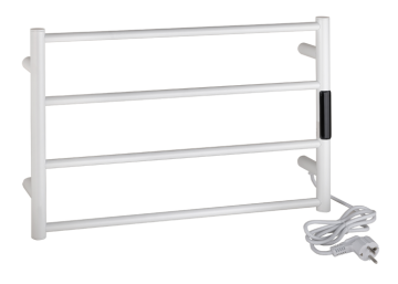 Лира за баня, електрическа, бял мат