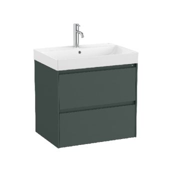 ROCA ONA 65 Мебел Unik с две чекмеджета и умивалник Зелен Мат 