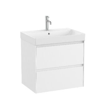 ROCA ONA 65 Мебел Unik с две чекмеджета и умивалник Бял Мат 
