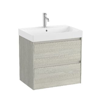 ROCA ONA 65 Мебел Unik с две чекмеджета и умивалник Светъл Дъб 