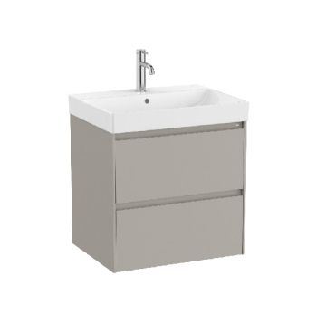 ROCA ONA 60 Мебел Unik с две чекмеджета и умивалник Sand Grey 