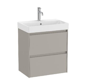 ROCA ONA COMPACT 55 Мебел Unik с две чекмеджета и умивалник Sand Grey 
