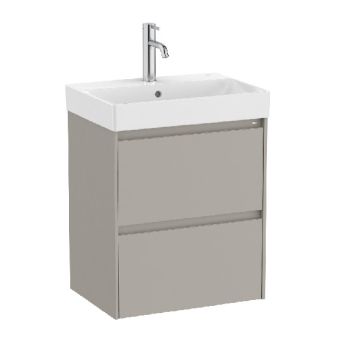 ROCA ONA COMPACT 50 Мебел Unik с две чекмеджета и умивалник Sand Grey 