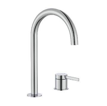 ROCA ONA Смесител за умивалник със странична ръкохватка и клик-клак клапа хром 