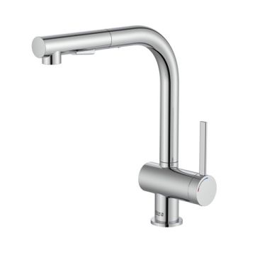 ROCA ONA Смесител за кухня с въртящ изтеглящ се чучур с две функции хром 