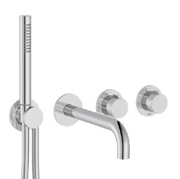 ROCA T-MULTI Вграден термостатичен смесител за душ с два изхода хром