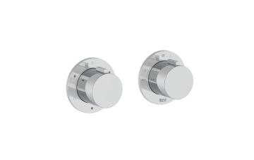 ROCA T-MULTI Вграден термостатичен смесител за душ с три изхода Хром