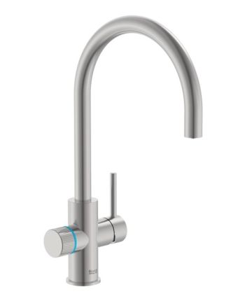 ROCA AQUAFY Смесител за кухня с фитрираща система два изхода Stainless Steel Finish