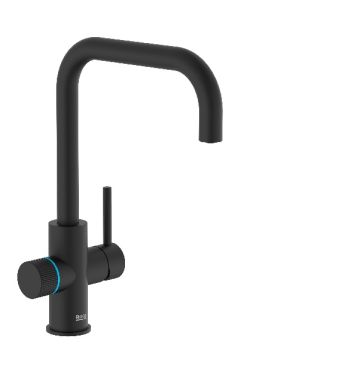 ROCA AQUAFY Смесител за кухня с фитрираща система два изхода  Черен мат