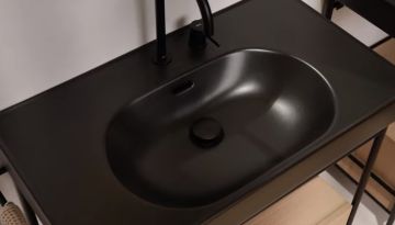 Умивалник MERIDIAN 80 / 46 за стенен монтаж BLACK