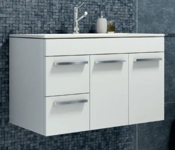 DEANO Мебел за баня с умивалник 80 - бял