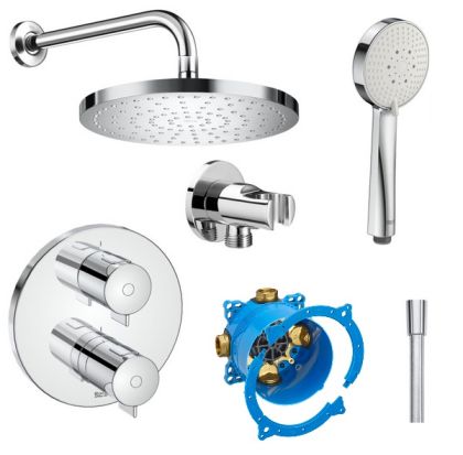 Roca T-500 Термостатична душ-система с подвижен душ и пита Ф 25 и Rocabox