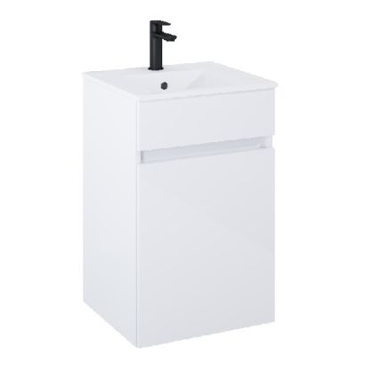 Cube-N  мебел с умивалник Бял гланц 45см  с вратичка