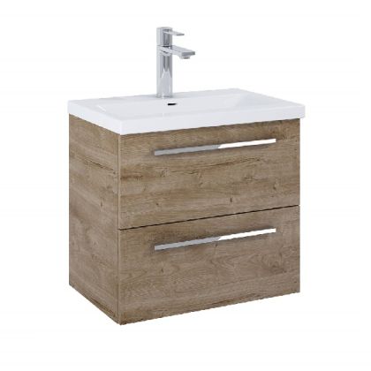 ROCA KWADRO Unik  60см Дъб Мебел с две чекмеджета и умивалник  