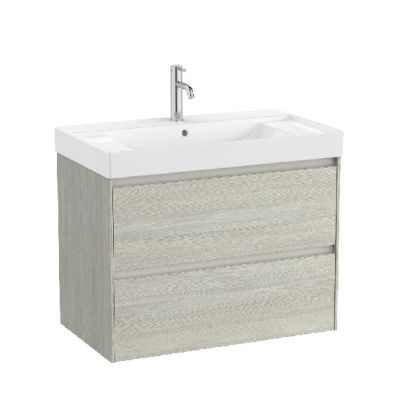 ROCA ONA 80 Мебел Unik с две чекмеджета и умивалник Светъл Дъб 