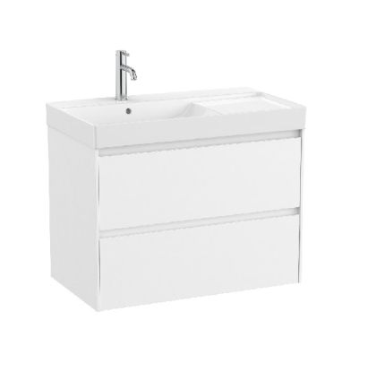 ROCA ONA 80 Мебел Unik с две чекмеджета и умивалник Бял Мат 