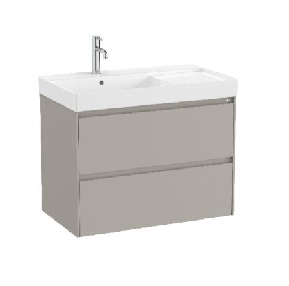 ROCA ONA 80 Мебел Unik с две чекмеджета и умивалник Sand Grey 