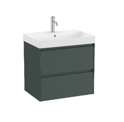 ROCA ONA 65 Мебел Unik с две чекмеджета и умивалник Зелен Мат 