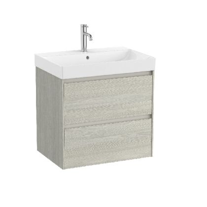 ROCA ONA 65 Мебел Unik с две чекмеджета и умивалник Светъл Дъб 