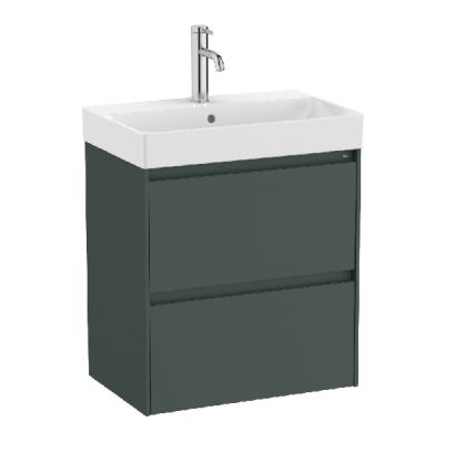 ROCA ONA COMPACT 55 Мебел Unik с две чекмеджета и умивалник Зелен Мат 