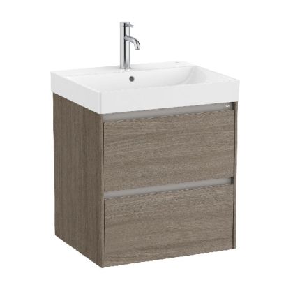 ROCA ONA 55 Мебел Unik с две чекмеджета и умивалник Dark Elm
