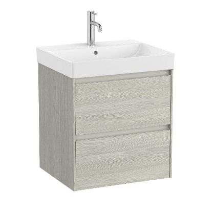 ROCA ONA 55 Мебел Unik с две чекмеджета и умивалник Светъл Дъб 