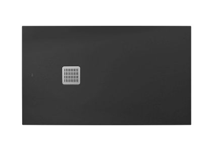 TERRAN-N Свръхплоско Душ-корито от композитен материал STONEX® 120x80 без сифон - Onyx 