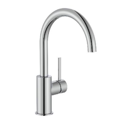 ROCA ONA Смесител за умивалник със странична ръкохватка и клик-клак клапа хром 