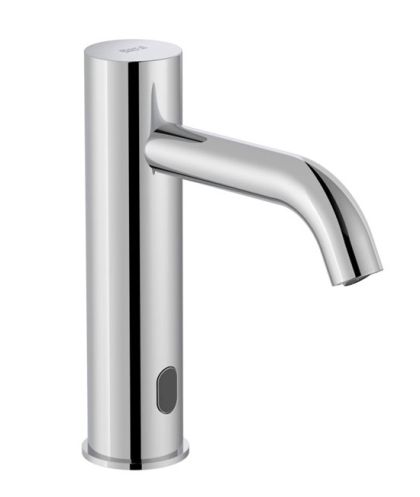 ROCA ONA Електронен смесител за умивалник със захранване с 4 алкални батерии 1,5 V хром Студена или предварително смесена вода