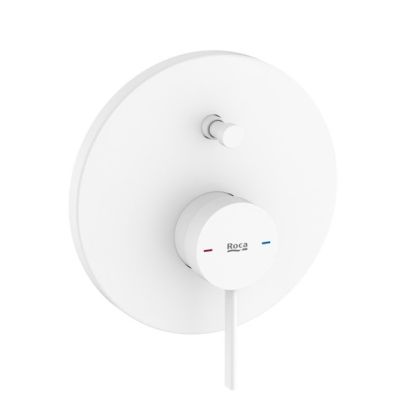 ROCA ONA Вграден смесител вана-душ с автоматичен преключвател Бял Мат 
