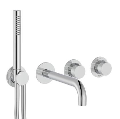 ROCA T-MULTI Вграден термостатичен смесител за душ с два изхода хром