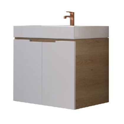 Stance 70cm PVC Шкаф с мивка две врати с механизми за плавно прибиране