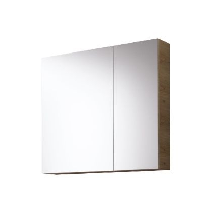 Stance 70cm PVC Шкаф с две огледални врати и един подвижен рафт