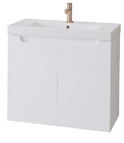 ATRIA мебел за баня 60 см с две врати бял гланц