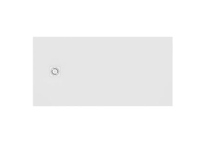 TERRAN-N Свръхплоско Душ-корито от композитен материал STONEX® 140x80 без сифон - Бяло