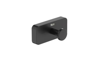 Roca SONATA Единична закачалка за кърпи Черен Мат