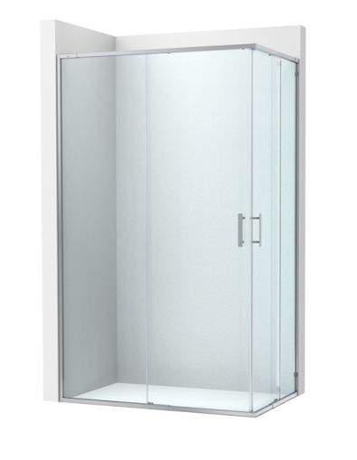 Roca Victoria Plus L2 - с 1 плъзгаща врата + 1 фиксиран панел 85см Хром