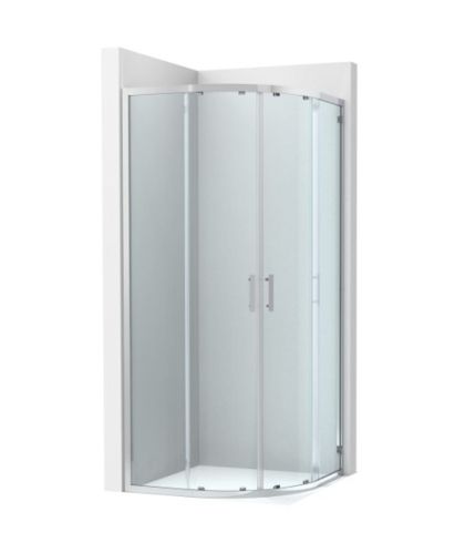 Roca Victoria Plus MR - Параван за ъглово душ корито с 2 плъзгащи врати + 2 фиксирани панела R375 Хром   