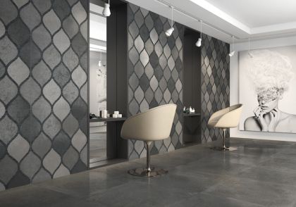 Claque Deko Negro 80x80 гранитогрес от ROCA