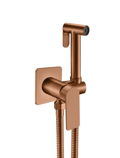 Комплект смесители LOTUS ROSE GOLD душ-колона