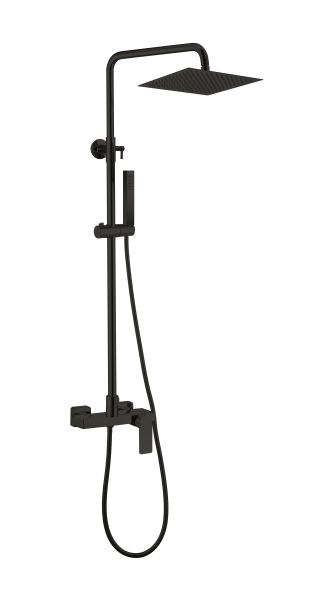 LOTUS SQ Душ-пита 30 / 30  SLIM неръждаема стомана покритие Черен Мат