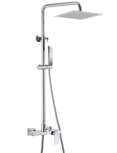 LOTUS SQ Душ-пита 30 / 30  SLIM неръждаема стомана покритие HROM MAT