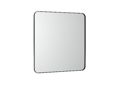 ROCA LUNA Квадратно огледало с амбиентно LED осветление с рамка за баня  80 см