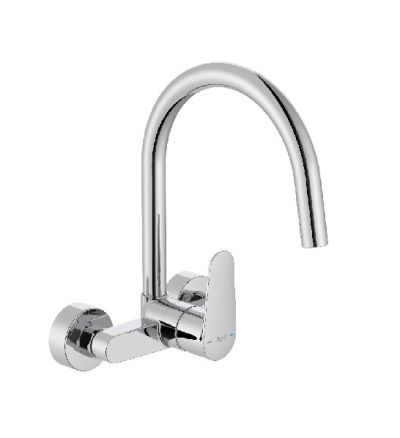 ROCA VICTORIA PLUS Стенен смесител за кухня хром едноръкохватков 