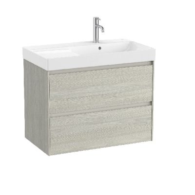 ROCA ONA 80 Мебел Unik с две чекмеджета и умивалник Светъл Дъб 