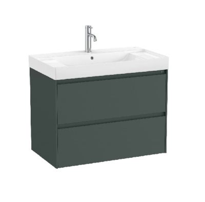 ROCA ONA 80 Мебел Unik с две чекмеджета и умивалник Зелен Мат 